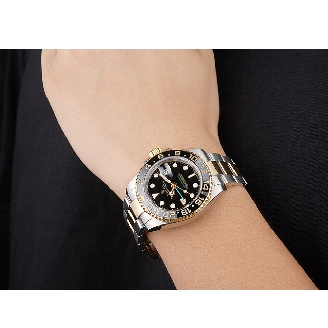 Aaa replica watch GMT Master Bezel 98229 Black II Rolex Dial Ceramic Black 0717